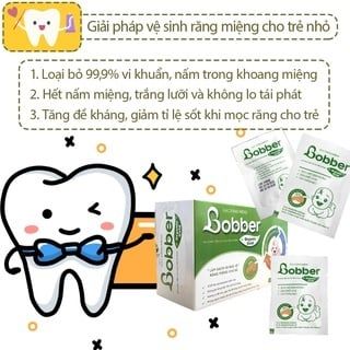 Gạc Răng Miệng Bobber - Làm Sạch Và Bảo Vệ Răng Miệng Cho Bé - Hộp 30 Gói