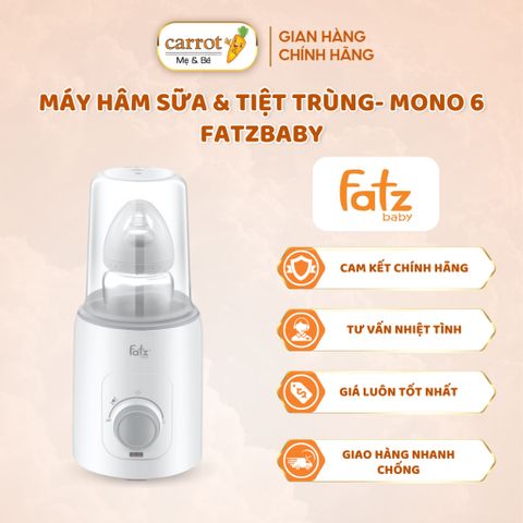 Máy Hâm Sữa Và Tiệt Trùng Fatzbaby Mono 6, Tích Hợp 4 Chức Năng