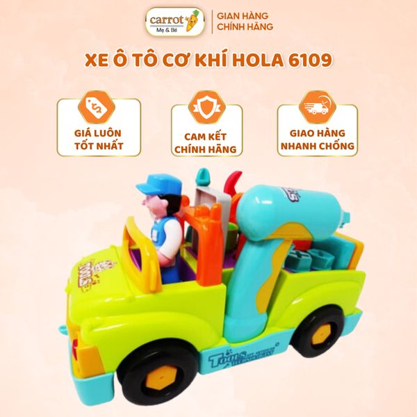 Xe Ô Tô Cơ Khí HOLA 6109, Xe Tải Đồ Chơi Cho Bé