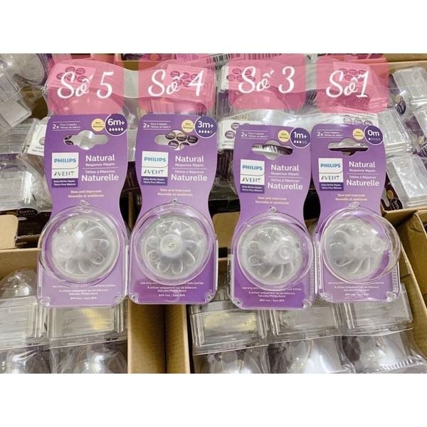 Núm Ti Avent Natural Đủ Size Cho Bé - Size 2 Cái