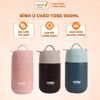 Bình Ủ Cháo Tobe 900ML, Nhỏ Gọn Giữ Nhiệt Tốt Tặng Kèm Thìa Và Túi Xách Giữ Nhiệt