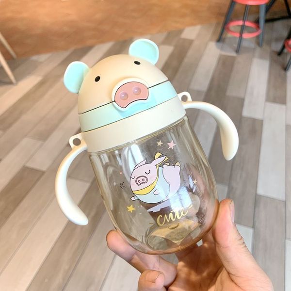 Bình Tập Uống Nước Cho Bé Hình Heo 415ML