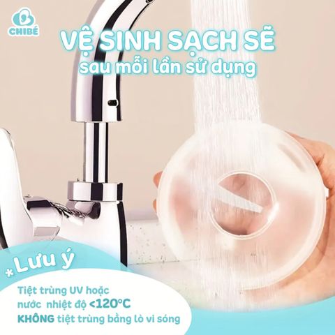 Hộp 2 Cái Dụng Cụ Hứng Sữa Silicon ChiBé Cho Mẹ