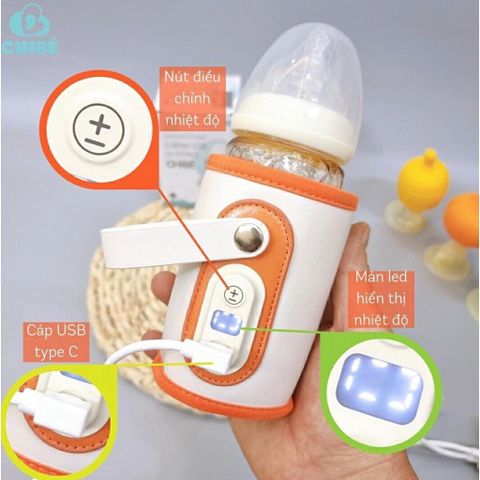 Ủ Bình Sữa Di Động CHIBÉ 5 Cấp Độ CB003