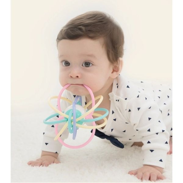 Gặm Nướu Silicone Cầu Vòng Baby-K, Đồ Chơi Gặm Nướu Cho Bé