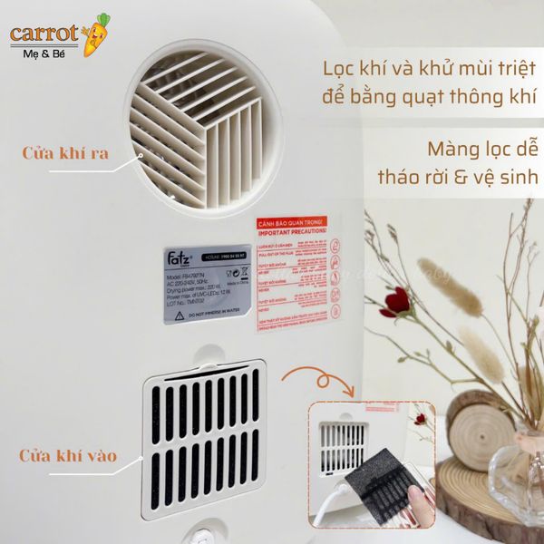 Máy Tiệt Trùng Sấy Khô Fatzbaby UVC-LED Công Nghệ Nano Plasma Lon PLASMAX 3 - FB4792TN