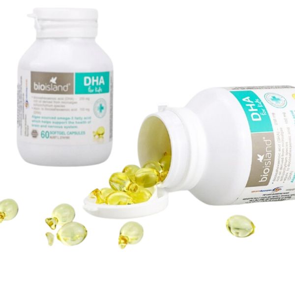 Vitamin DHA Bio Island Cho Bé Hộp 60V Úc, Giúp Bé Phát Triển Trí Não, Tăng Chiều Cao