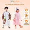 Áo Mưa Melittdeer Cho Bé, Áo Mưa Trẻ Em Cao Cấp Có Mũ, Chất Liệu An Toàn Cho Bé