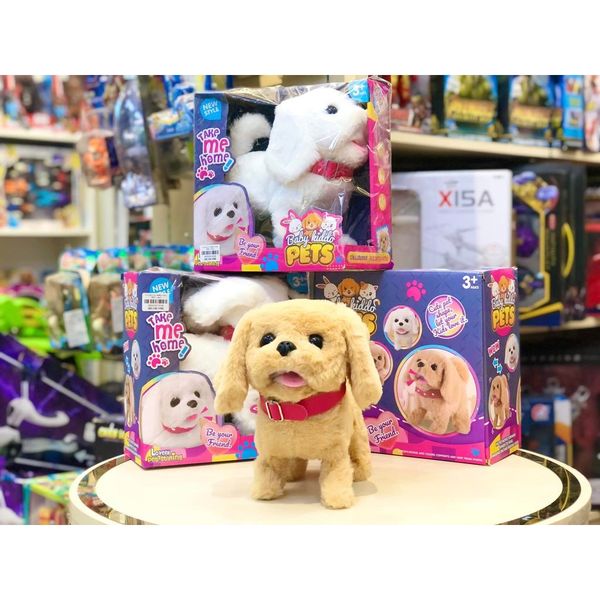 Chó Bông Baby Hidda 7622 - Chó Bông Tiết Đi Điết Sủa Và Vẫy Đuôi Cực Đáng Yêu Cho Bé