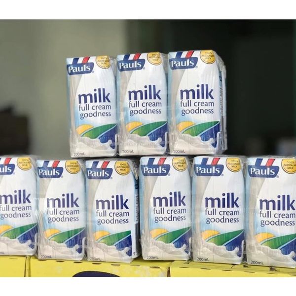 Sữa Pauls Úc Nguyên Kem, Lốc 6 Hộp X 200Ml 12M+