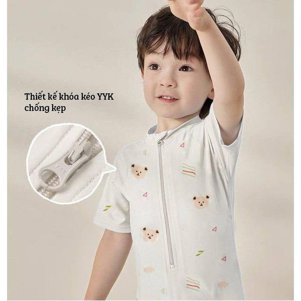 Bộ Đồ Bơi Liền Thân Kèm Mũ Monona Đủ Size Cho Bé