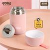 Bình Ủ Cháo Tobe 900ML, Nhỏ Gọn Giữ Nhiệt Tốt Tặng Kèm Thìa Và Túi Xách Giữ Nhiệt