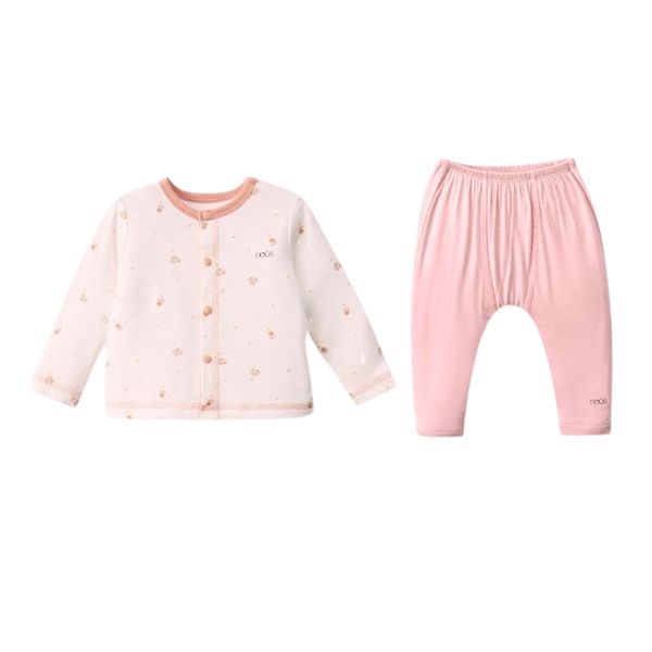 Set Dài Tay Nous Cho Bé Sơ Sinh, Bộ Dài Cài Lệch Newbor Đủ Màu