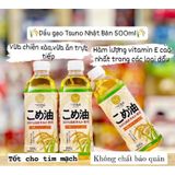 Dầu Gạo TSUNO Nhật Bản - Tăng Miễn Dịch, Ăn Ngon Miệng Cho Bé - 500g