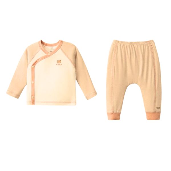 Set Dài Tay Nous Cho Bé Sơ Sinh, Bộ Dài Cài Lệch Newbor Đủ Màu