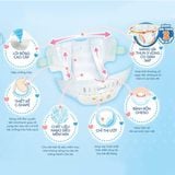 Tã - Bỉm dán Moony Natural size Newborn 62 miếng (~5000g)