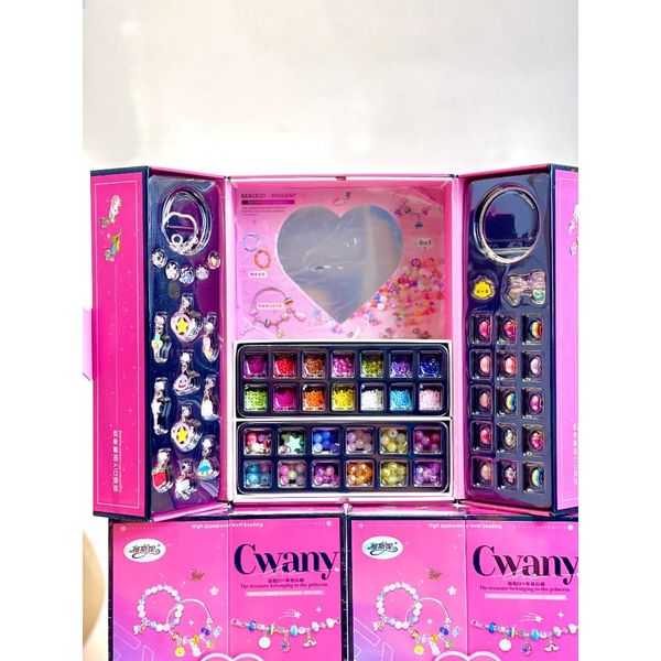Đồ Chơi Tủ Đựng Hạt Xâu Vòng 3In1 CWANY 385, Đồ Chơi Cho Bé Gái