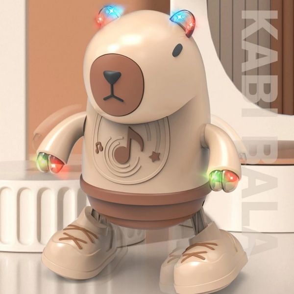 Đồ Chơi Capybara Nhún Nhảy Linh Hoạt, Có Nhạc Đèn Cho Bé