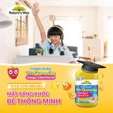 Kẹo Dẻo  Omega-3 DHA Fish Oil Nature's Way Kids Smart Vita Gummies Hộp 60 Viên Giúp Tăng Cường Trí Thông Minh Cho Bé