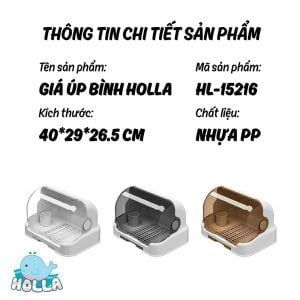 Giá Úp Bình Holla Mẹ Và Bé - Chống Ẩm Móc,Ngăn Bụi, Sức Chứa Lớn - 15216 (cái)