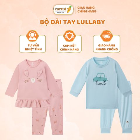 Bộ Dài Tay LULLABY Cho Bé Trai Bé Gái Từ 6M-4 Tuổi