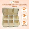 Khay Trữ Đông Silicon Cube 6 Ngăn Misan, Khay Đựng Đồ Ăn, Khay Đựng Đá