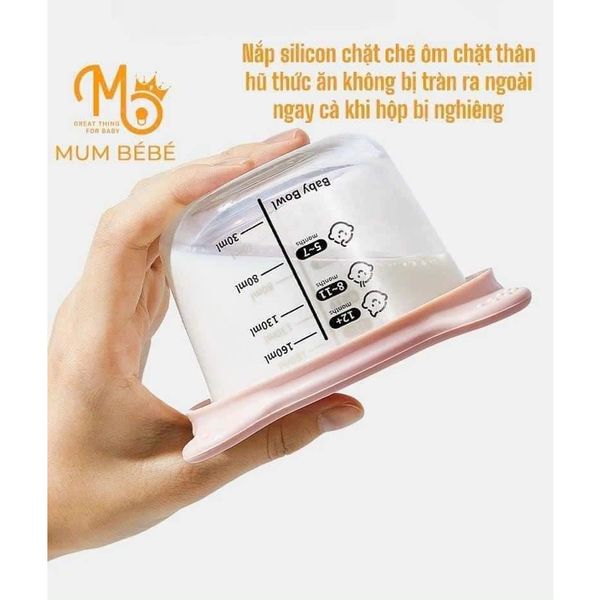 Set 3 Hộp Thủy Tinh Trữ Đông MumBebe 160ML, Hủ Thuỷ Tinh Chia Vạch
