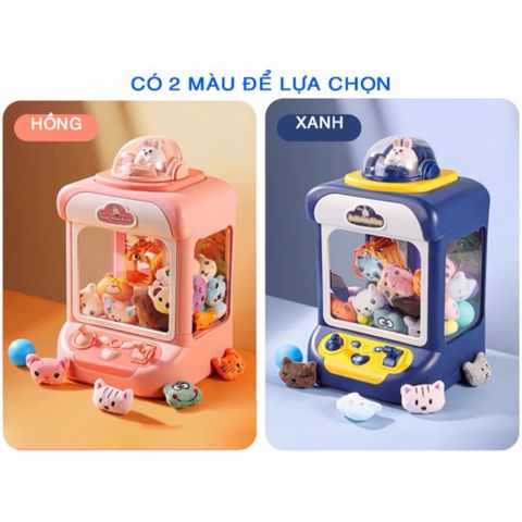 Máy Gắp Thú Bông Mini Doll Machine ME-054 Có Nhạc Kèm Gấu Và Bóng Gắp Cho Bé