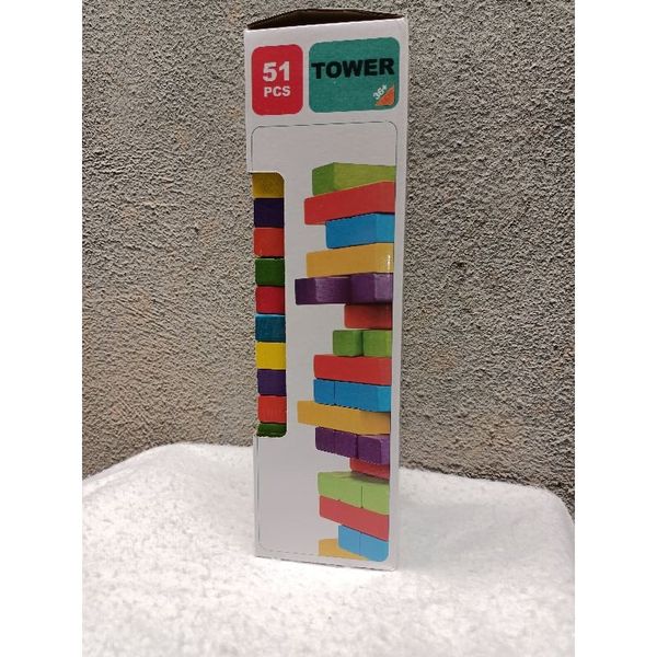 Đồ Chơi Rút Gỗ Cho Bé 48pcs Tower - 51pcs vivitoys