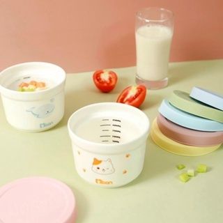 Hũ Sứ Đa Năng 2 Nắp - Misan Có Chia Vạch, Bát Ăn Dặm Cho Bé