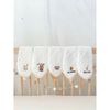 Set 5 Khăn Sữa Xô In Gấu Youpin, Mềm Mại, An Toàn Cho Bé