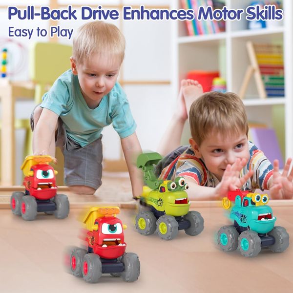 Đồ Chơi Xe Quái Vật Và Công Trình Xây Dựng Cho Bé Từ 12 Tháng Tuổi Nhưa ABS