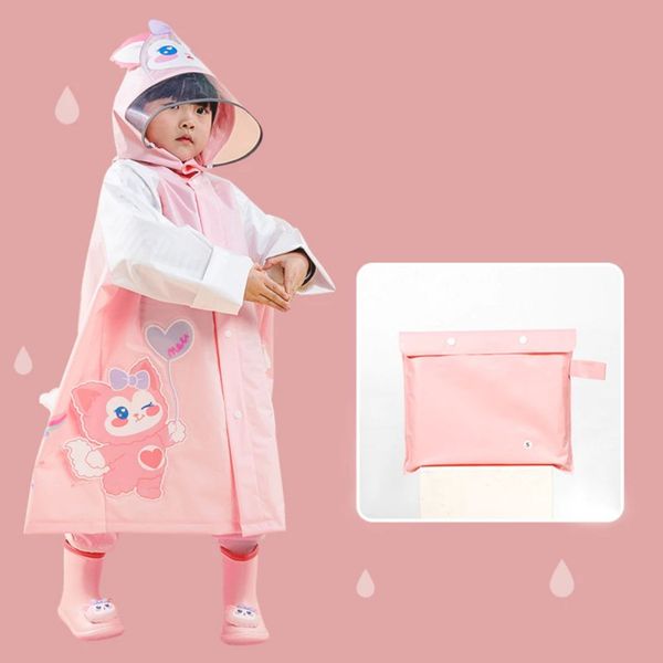 Áo Mưa Melittdeer Cho Bé, Áo Mưa Trẻ Em Cao Cấp Có Mũ, Chất Liệu An Toàn Cho Bé