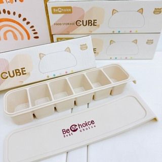 Khay Trữ Đông Silicone BECHOICE 6 Ngăn, Khay Trữ Đồ Ăn Dặm, Khay Đựng Đá