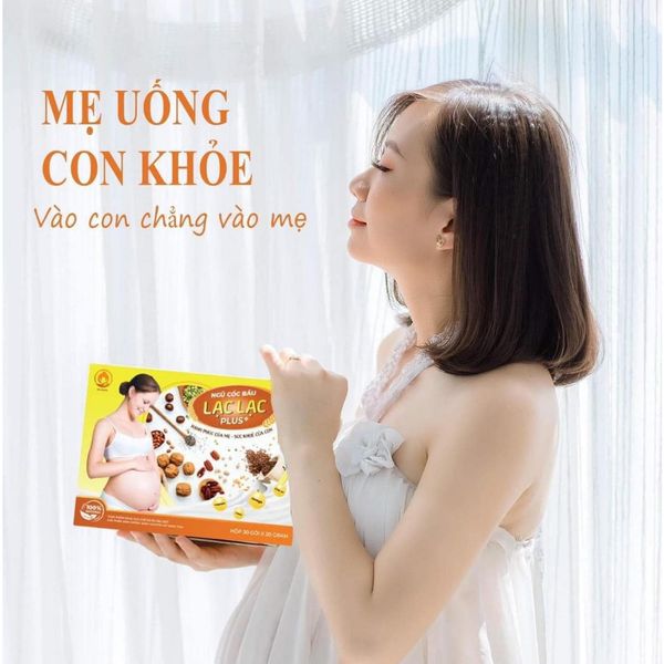 Ngũ Cốc Bầu Lạc Lac, Ngũ Cốc Lợi Sữa Lạc Lạc Plus Cho Mẹ Hộp 30 Gói
