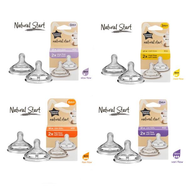 Núm Ti Tommee Tippee Natural Start Silicon Siêu Mềm Đủ Size Cho Bé