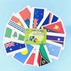 Thẻ Học Quốc Kì Các Nước Trên Thế Giới Gồm 180 Thẻ Flashcard Cờ Các Quốc Gia Kèm Hình Ảnh