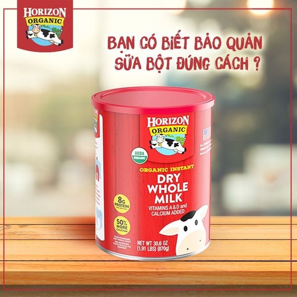 Sữa Tươi Nguyên Kem Dạng Bột Horizon Organic 870G