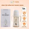 Bình Tập Uống Dot Bunny 280ML, Bình Uống Nước Có Tay Cầm Cho Bé
