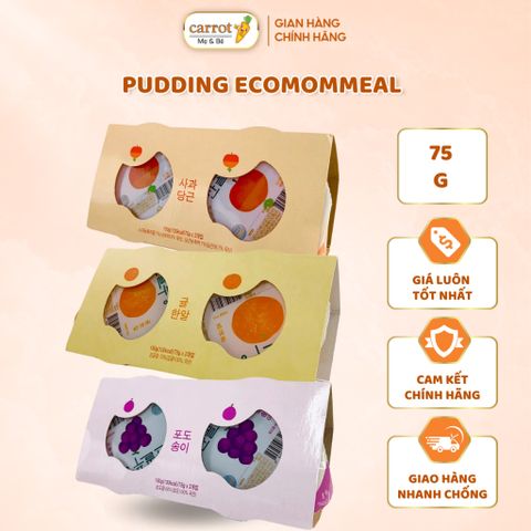 Pudding Trái Cây Ecomommeal Vị Quýt, Nho, Táo Cà Rốt Cho Bé