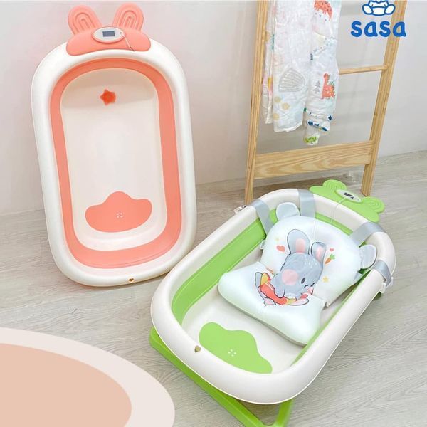 Chậu Tắm Thỏ Gấp Gọn Kèm Phao Sasa