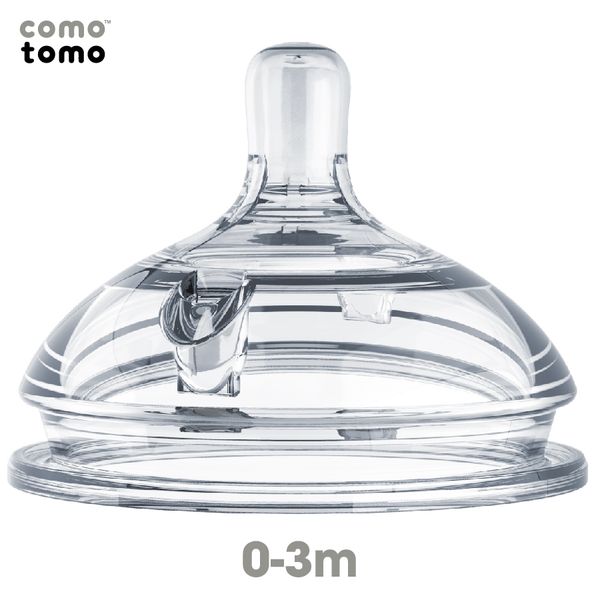 Núm Ty COMOTOMO Silicone Mềm Mại Cho Bé Từ 0-6M+, Set Núm