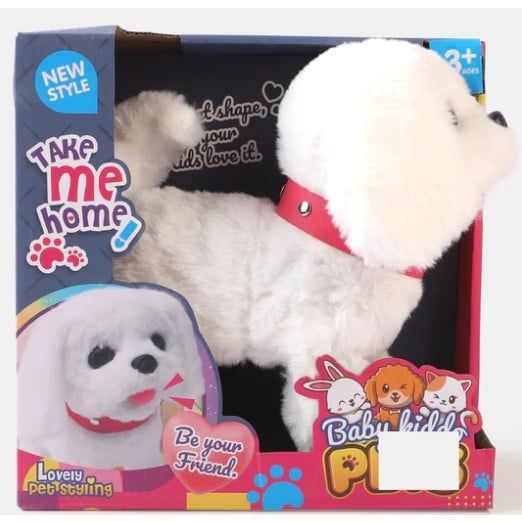 Chó Bông Baby Hidda 7622 - Chó Bông Tiết Đi Điết Sủa Và Vẫy Đuôi Cực Đáng Yêu Cho Bé