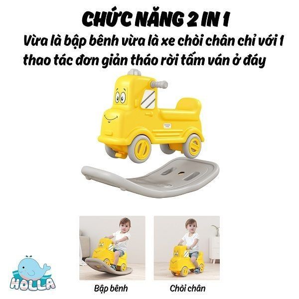 Bập Bênh Ô Tô Holla Cho Bé, Siêu Đẹp, Chắc Chắn, Phù Hợp Mọi Địa Hình