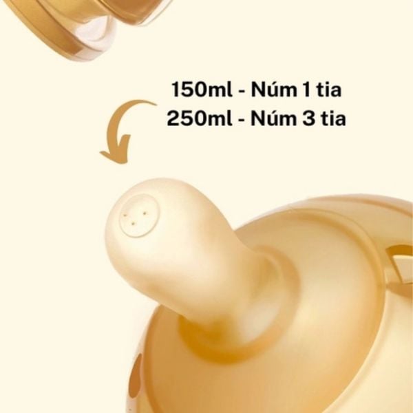 Núm Bình Sữa Kamidi Chất Liệu Silicon, Núm Cho Bé Từ 0 - 8M+