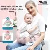Địu Ngồi Cho Bé - Địu Ngồi Cho Bé Sơ Sinh Molli - Mẹ Và Bé, Thoáng Khí - 700Gr