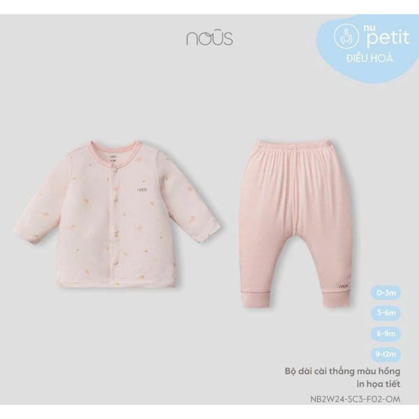 Quần Áo Thu Đông Nous Dài Tay Cho Bé Từ 7Kg Đến 15Kg, Bộ Chui Đầu Dài Tay Cho Bé