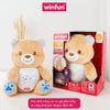 Gấu Bông Winfun Ru Ngủ Có Âm Thanh, Đèn chiếu trăng sao hình gấu Winfun 0825 Cho Bé Từ 0M