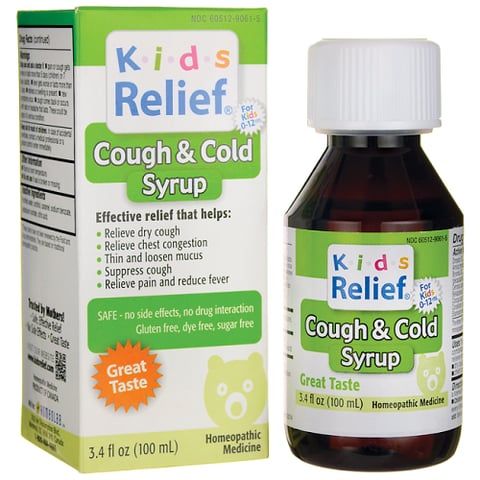 Siro Ho Và Cảm Lạnh KIDS RELIEF COUGH & COLD SYRUP 100mL, Giảm Các Triệu Chứng Ho Và Cảm Lạnh