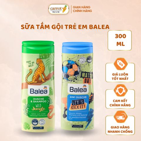 Sữa Tắm Gội Balea 2In1, 4In1 Cho Bé 1y+ Dung Tích 300ML